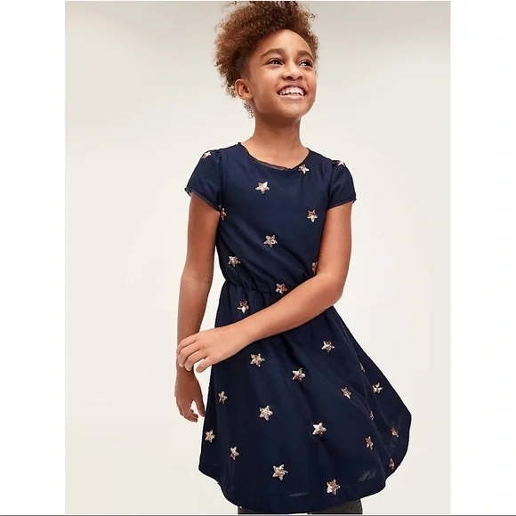 GAP | Dresses | Gap Kids Sequin Fit And Flare Dress Xl | Poshmark